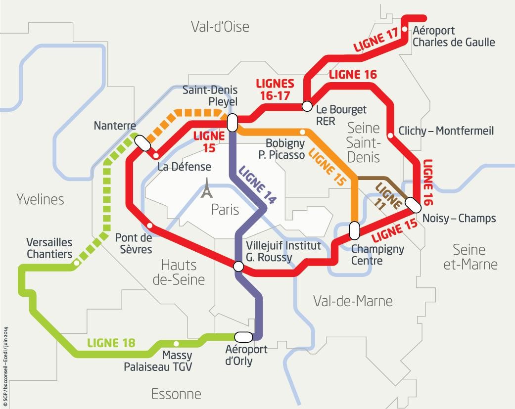 ILE DE FRANCE Le Grand Paris Express Ligne 15 Est tronçon T8 Géotec